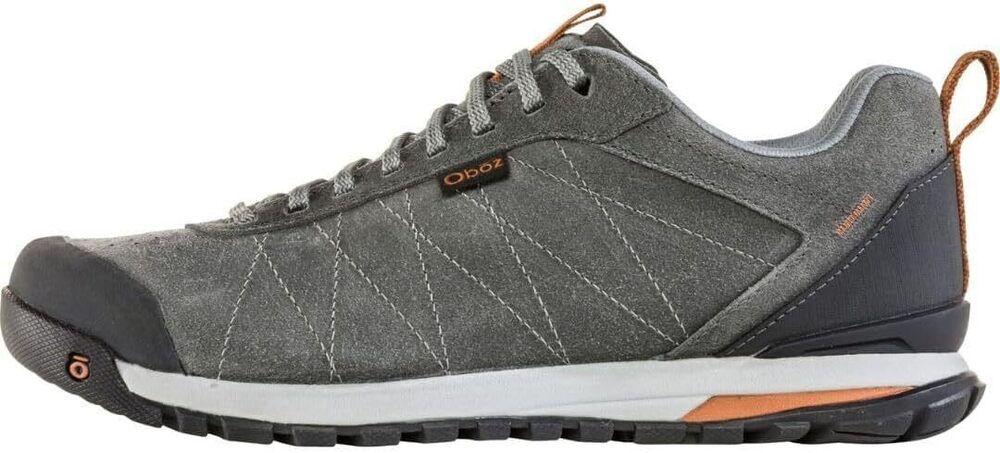 Oboz Men's Bozeman Low Leather Hiking Shoe, Charcoal, 11